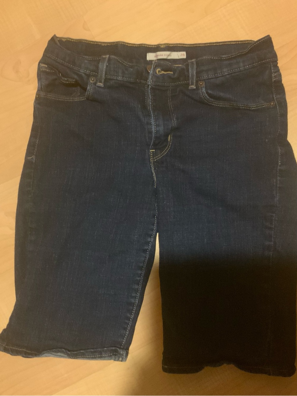 Levi's Dark Blue Denim Jean Shorts